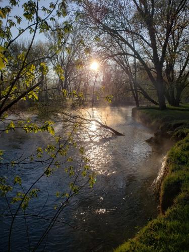 Misty mornings on the Kickapoo River.